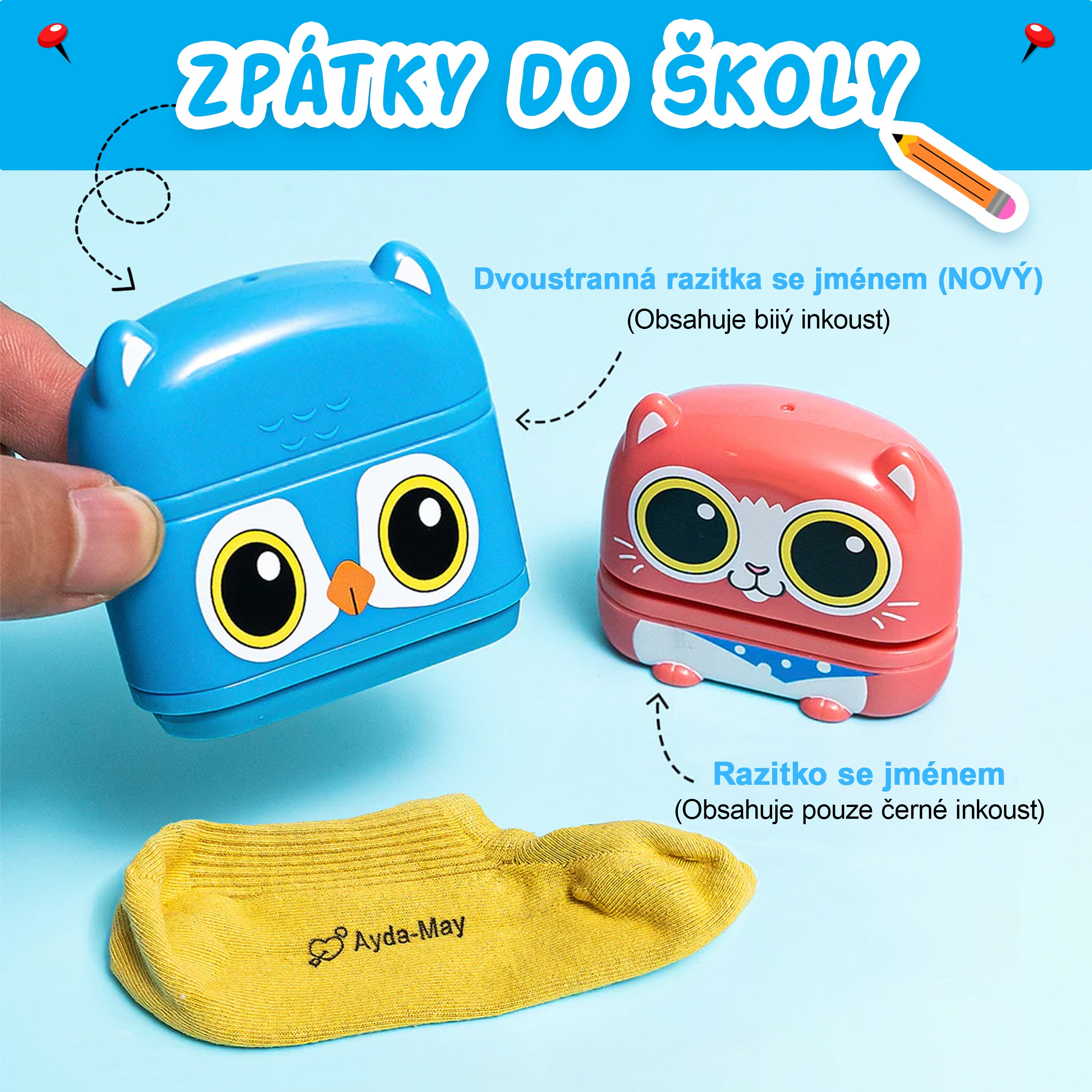 KiddoRazítko – Razítko se jménem na míru